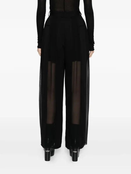 Pantaloni Quetsche transparente negru