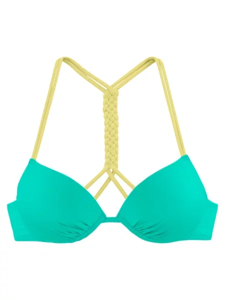 VENICE BEACH Sutien costum de baie verde mentă / citron galben
