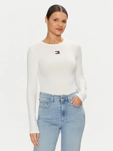 Tommy Jeans Bluză alb