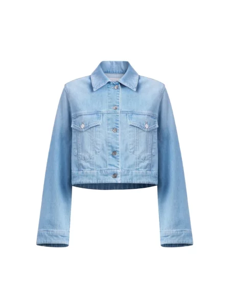 Bluzka Dondup ze stretchu niebieska