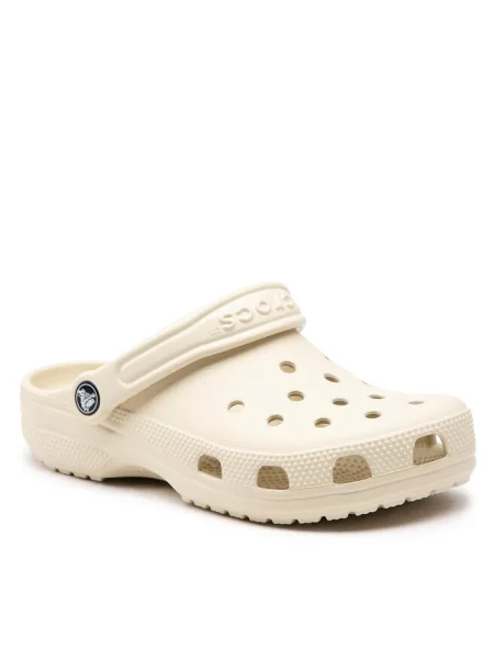 Шльопанці Crocs Classic бежевий