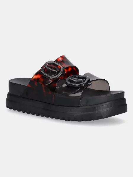 Pantofle Melissa COZY PLATFORM na platformě M černá