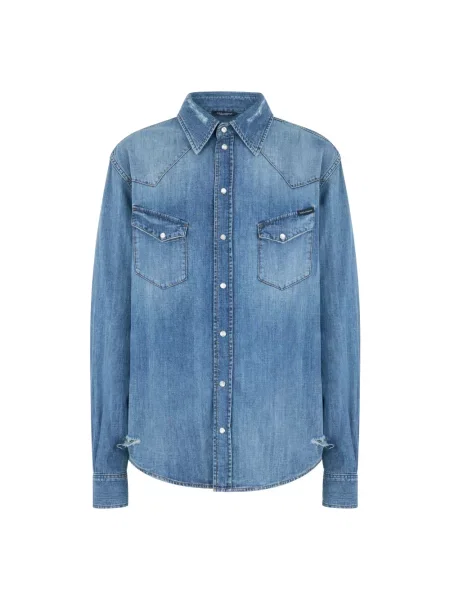 Koszula dżinsowa Dolce And Gabbana niebieska