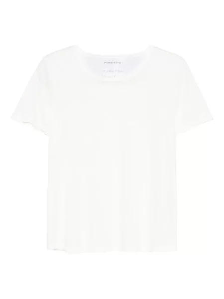Tricou Purotatto scurt alb