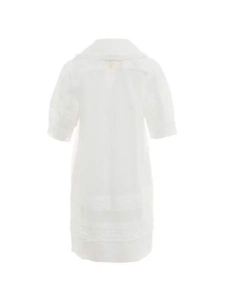 Rochie mini Lee Mathews cu volane alb