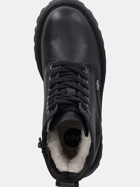 Черевики Buffalo Aspen Lace Up Warm на платформі злегка утеплені чорний