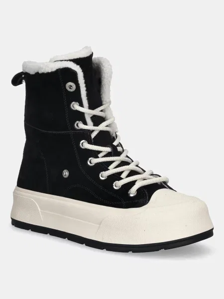 GOE teniși din piele întoarsă BLACK negru