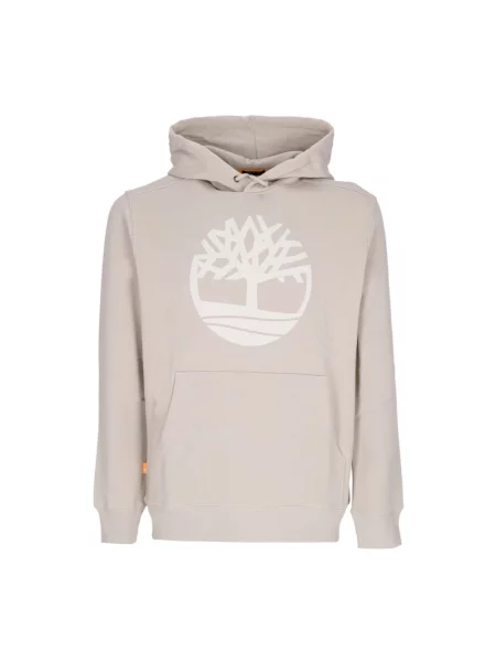 Bluza z kapturem Timberland z kapturem z długim rękawem z logo szara