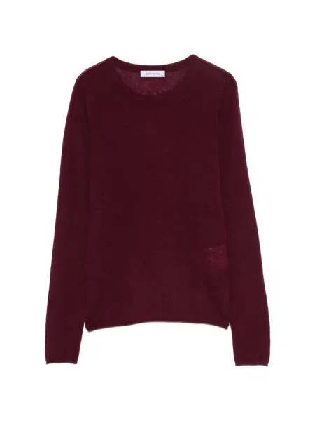 Top Philo-sofie tricotate cu decolteu rotund violet