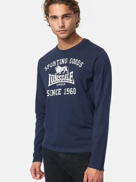 Tricou cu mânecă lungă Lonsdale albastru