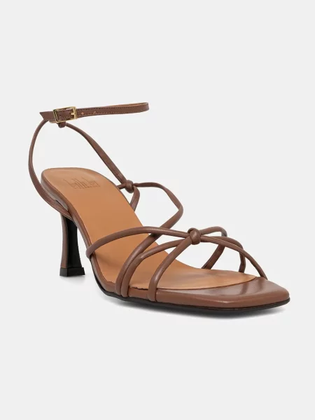 Billi Bi sandale cu înalt piele maro