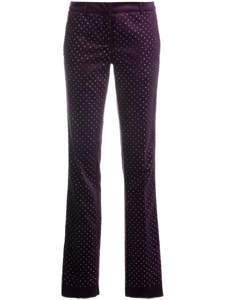Pantaloni Philipp Plein de cristal business violet