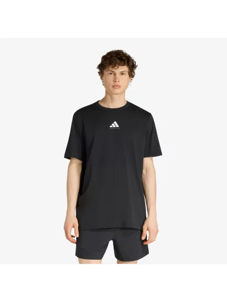 T-shirt adidas Climacool Category Training Graphic T-Shirt Black/ White L biała