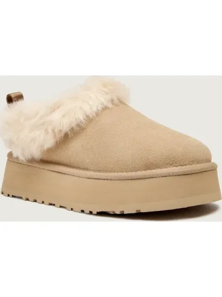 UGG Bocanci W TAZZELLE | piele întoarsă | shearling bej