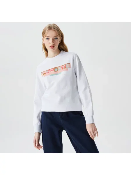 Lacoste Bluza Lacoste biała