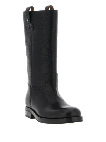 Botine Church's din piele negru