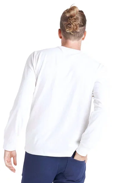 Leone Apparel koszulka z długim rękawem biała