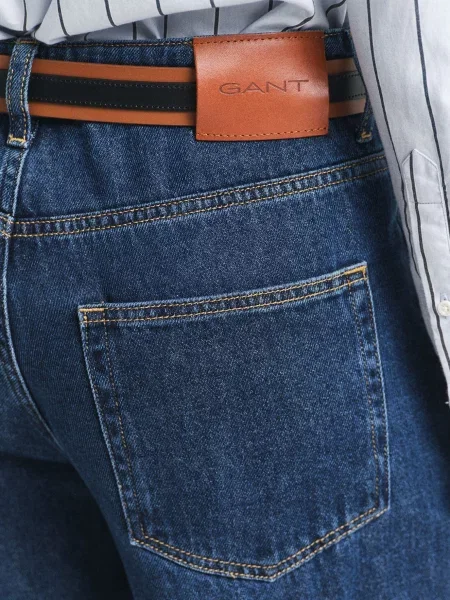 Джинси Gant з низькою посадкою сині