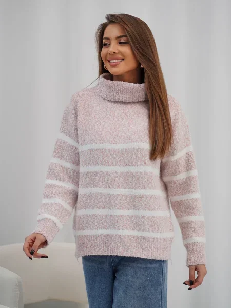 Светр ISSA Plus персик кашемір