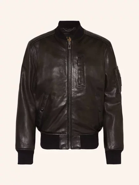 Belstaff Kožená Bunda Marker černá