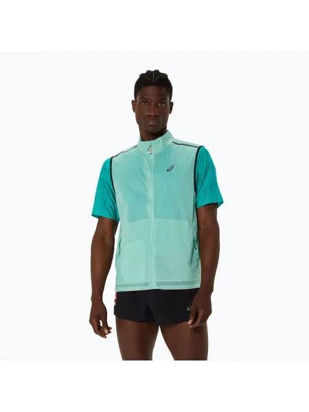 Vestă Asics alergare verde