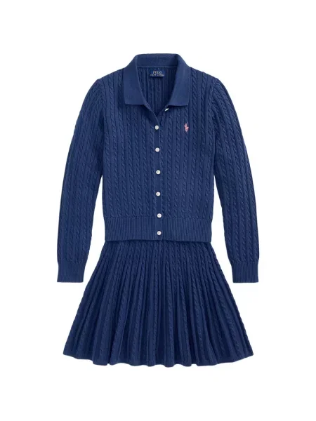 Fusta mini copii Polo Ralph Lauren albastru
