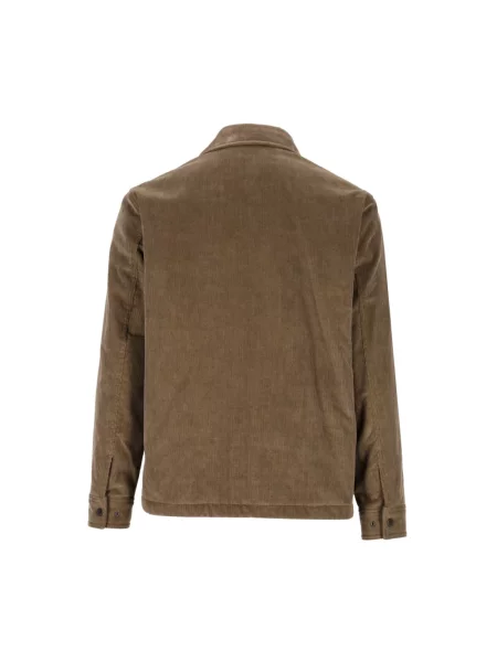 Kurtka skórzana Burberry brązowa