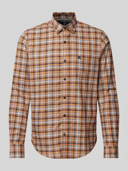 Koszula casualowa o kroju regular fit z kieszenią na piersi Lerros