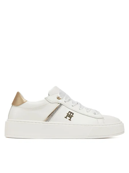 Sneakers Tommy Hilfiger Low Cut Lace-Up Sneaker S alb