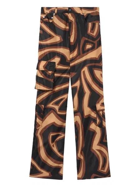 Pantaloni Pucci cu imagine negru