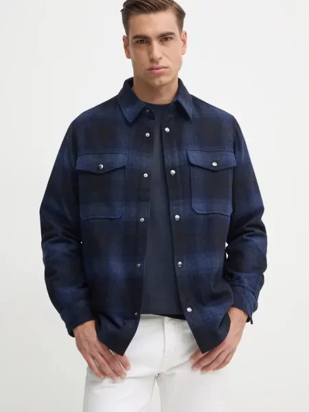 Tommy Hilfiger jachetă de cămașă din lână