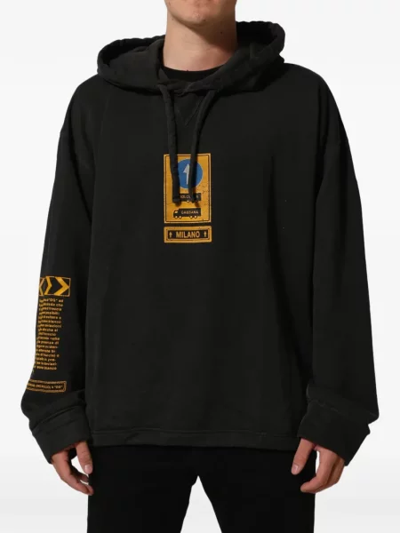 Mikina s kapucňou Dolce & Gabbana čierna