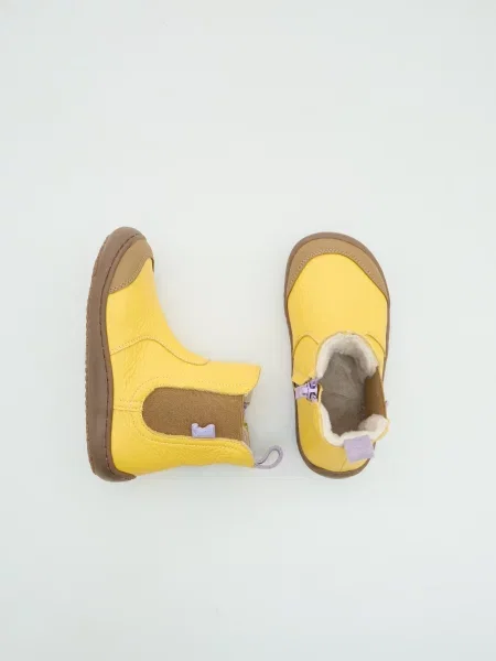 Детские ботинки челси Osik Barefoot желтые