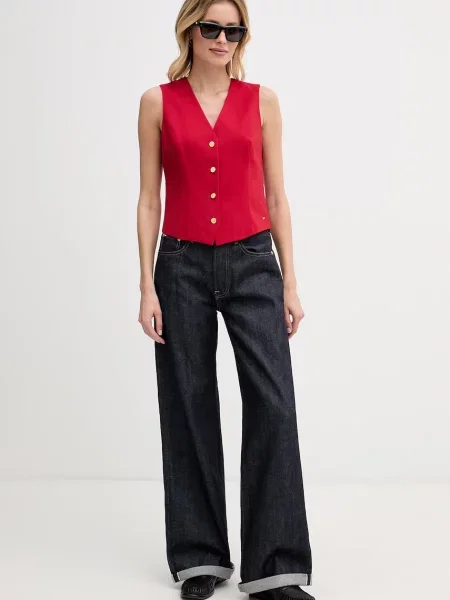 Tommy Hilfiger Vestă elegantă roșu