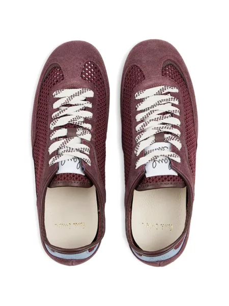 Sneakerși Paul Smith din piele de căprioară violet