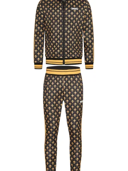 LONSDALE Tepláková souprava BOSWALL žlutá / černá bílá