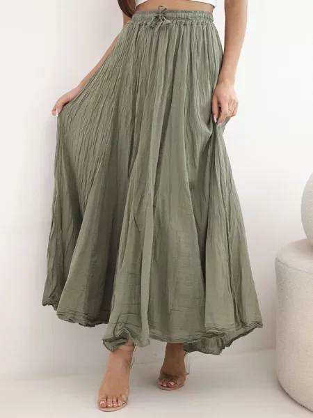 Talie elastică fusta maxi Kesi Włoski