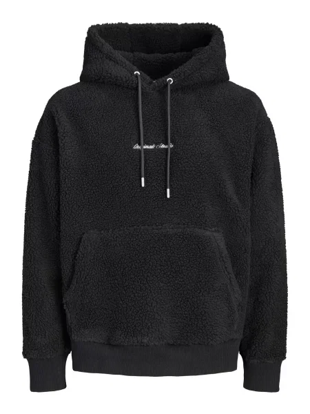 JACK & JONES Pulover JORNORREBRO negru alb