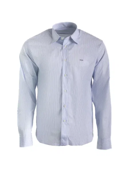 Дълго риза Prada на райета синьо