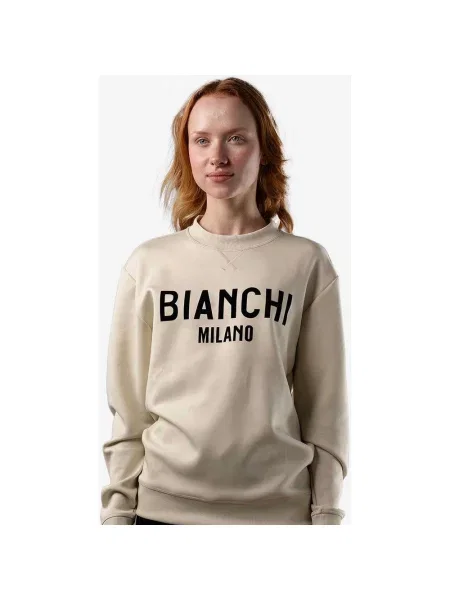 Bluza Bianchi Milano Scuba kremowa M brązowa