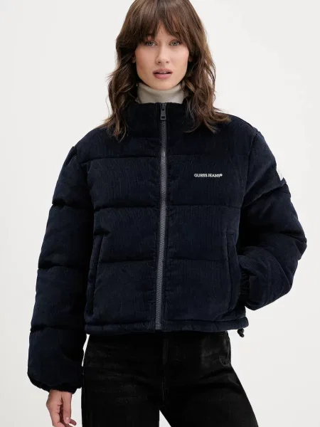 Вельветова куртка Guess Jeans зимова синій