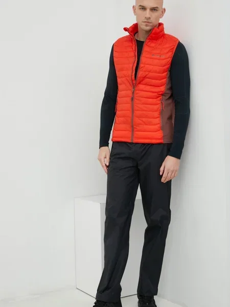 Спортен елек Columbia Powder Pass с преходна изолация червено