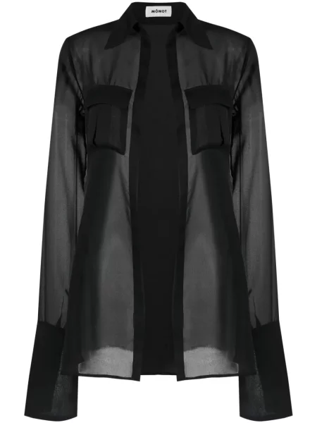 Przezroczysta koszula Monot czarna