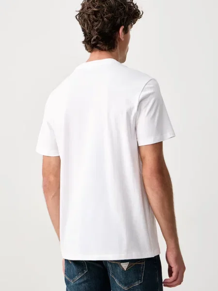 Guess tricou pentru bărbați din alb