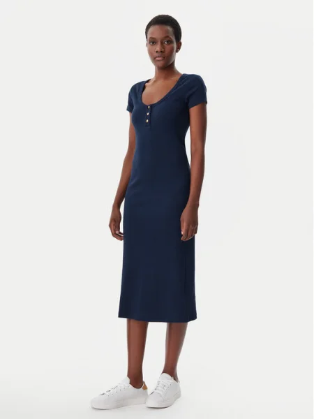 Tommy Hilfiger Rochie de zi Henley Bleumarin