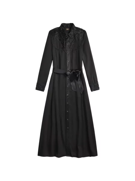 Рокля Ralph Lauren Rrl мъниста черно