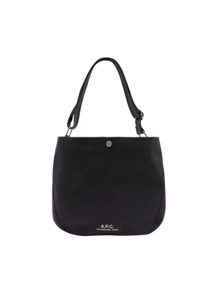 A.P.C. torebka shopper Besace Journal czarna
