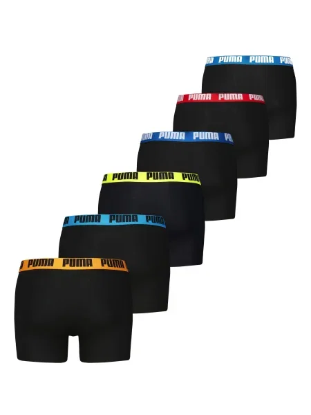 PUMA Boxerky Everyday nebesky modrá / žltá / oranžová čierna