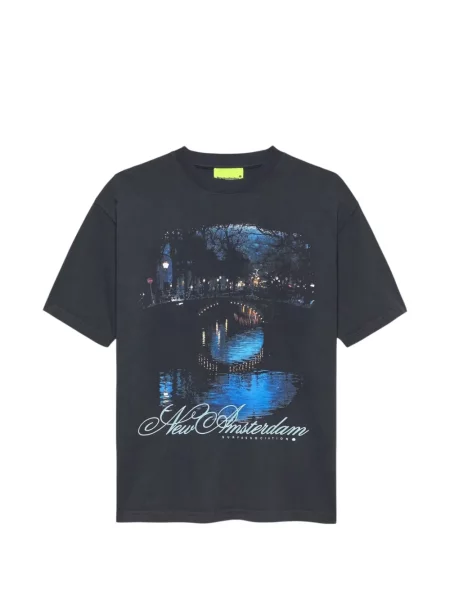 Tricou New Amsterdam Surfassociation cu imagine gri