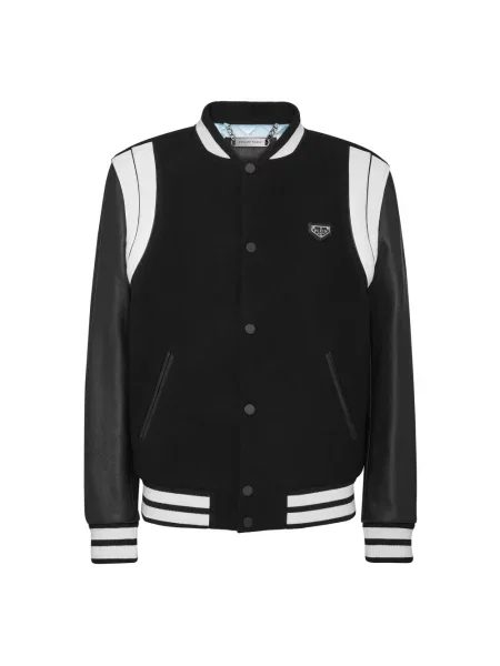 Kurtka skórzana Philipp Plein czarna